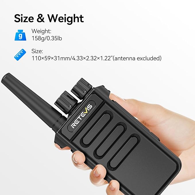 Retevis MateTalk P4 Digital Walkie Talkies - Image 8