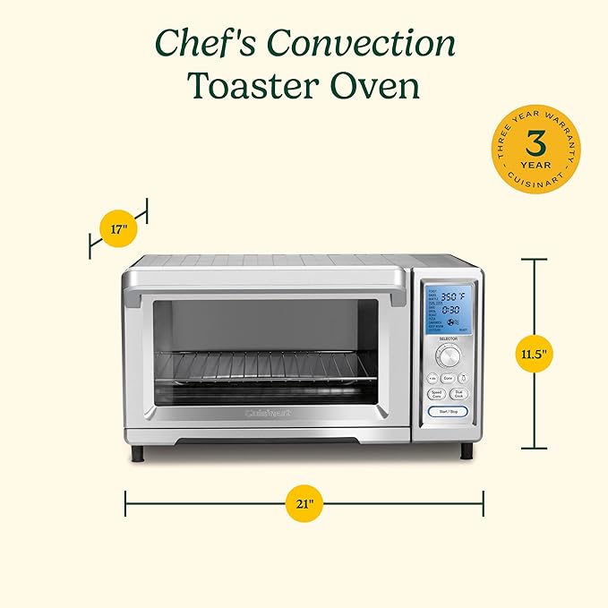 Cuisinart Chef’s Convection Toaster Oven, 1800-Watt Electric Oven - Image 3