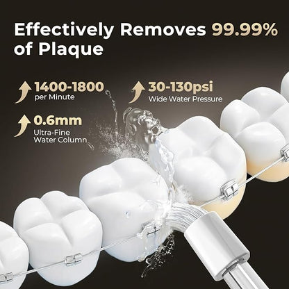 Bezvoi Portable Water Flosser for Teeth: Gum-Sensitive Friendly, Dual-Gear - Image 3