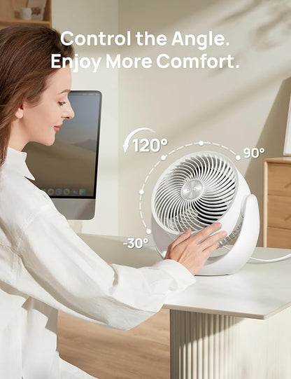 Dreo Fan for Bedroom, Table Air Circulator for Whole Room, 11 Inch, 40ft Strong - Image 6