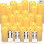 24 Pack Christmas Decoration Flickering Flameless Candles, Battery Operated by YOROXRG
