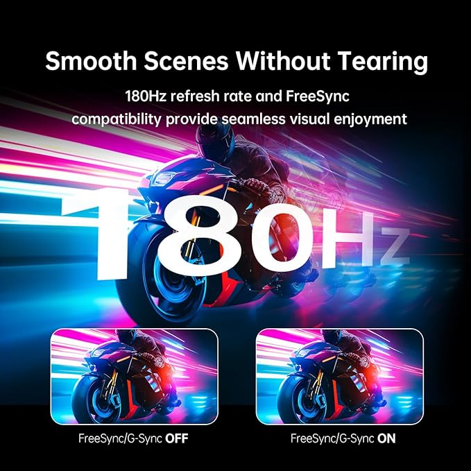 KTC 34 Inch Ultrawide Monitor, 180Hz WQHD 3440X1440 Curved Gaming Monitor - Image 2
