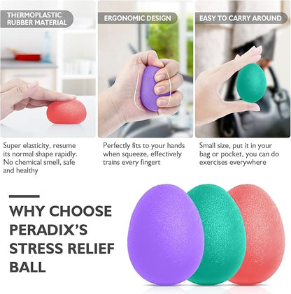 Peradix Hand Grip Strength Trainer, Stress Relief Ball, Wrist Rehab Therapy - Image 6