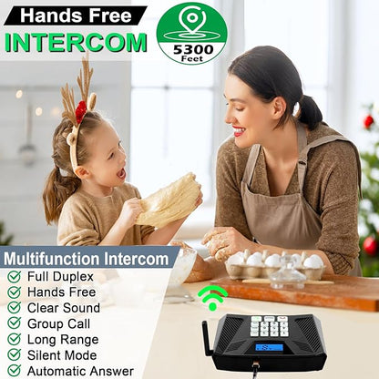 Intercoms Wireless for Home Upgrade, Hands-Free Intercom - Image 2