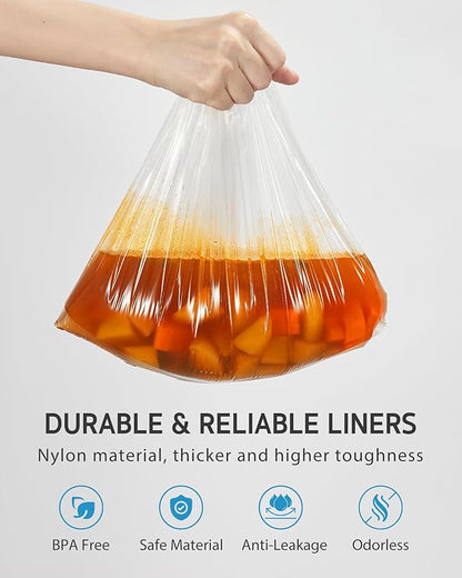 Syntus Crock Pot Liners, Disposable Cooking Bags Suitable - Image 3