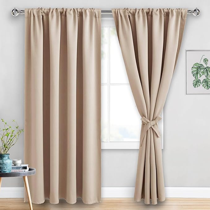 JIUZHEN Blackout Curtains for Bedroom by JIUZHEN