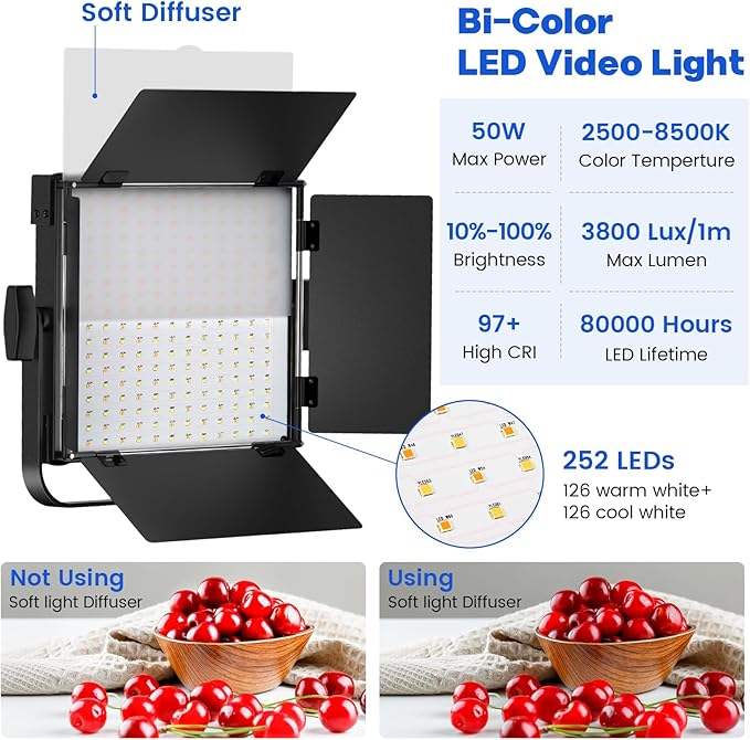 Photography Video Continuous Output Lighting Kit - Image 2