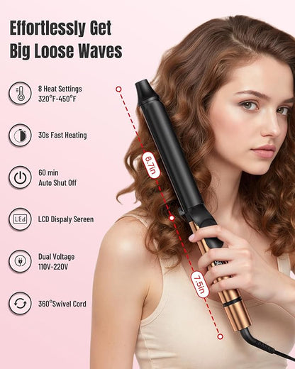 Mescomb 1.25 inch Long Barrel Curling Iron 1 1/4 inch - Image 6