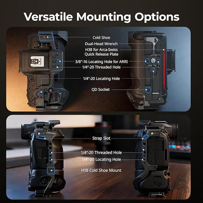 SmallRig R5 Mark II with Battery Grip BG-R20 Camera Cage - Image 5