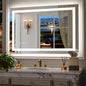 Large LED Bathroom Mirror, Backlit Frontlit, 3 Color Modes, Memory Function by Unknown