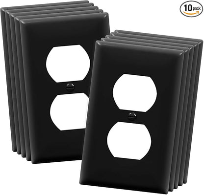 ENERLITES Duplex Receptacle Outlet Wall Plate, Size 1-Gang 4.50" x 2.76" by Enerlites