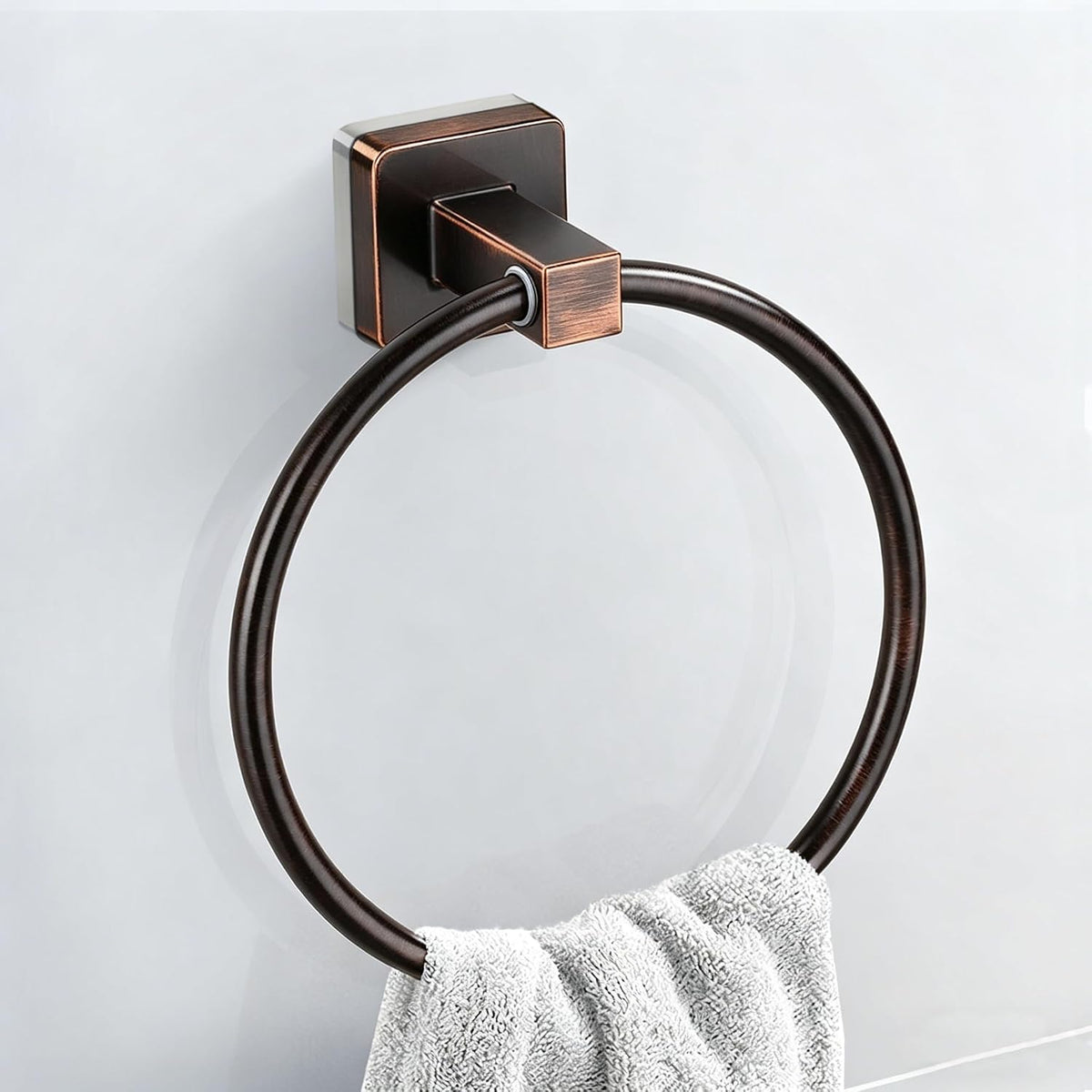 Oil Rubbed Bronze Stainless Steel 24In Towel Bar Set, 4 Pieces