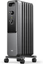 DREO Radiator Heater, Dual Knobs, 8 Safety Protection, 1500W Electric Space by DREO