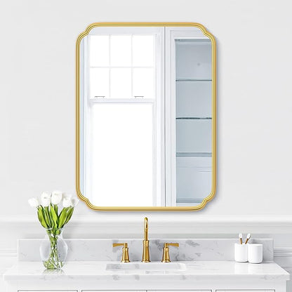 28"x36" Gold Bathroom Mirror by FerytangeHome