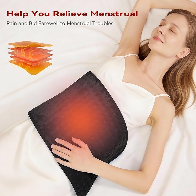 MASVIS Heating Pad for Back Pain, Electric Heating Pads - Image 2