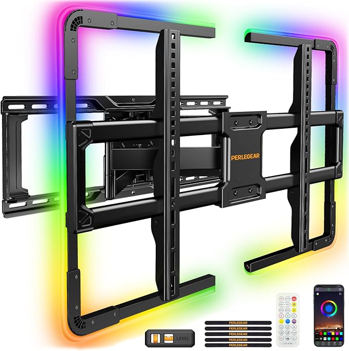 Perlegear AuraFrame™ Pre-Assembled TV Wall Mount by Perlegear