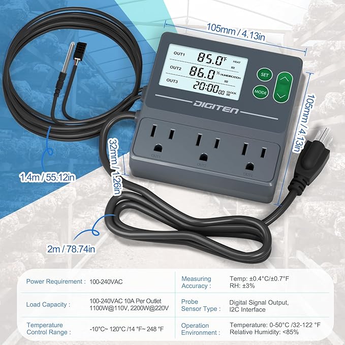 DIGITEN Temperature and Humidity Controller - Image 3