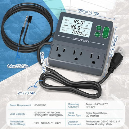 DIGITEN Temperature and Humidity Controller - Image 3
