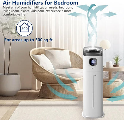 Large Humidifier for Bedroom, 9L/2.5Gallon Ultrasonic Cool Mist Humidifier - Image 2