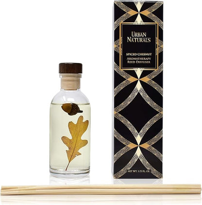 Urban Naturals Spiced Chestnut Reed Diffuser Sticks and Oil Set – Comforting - Image 2