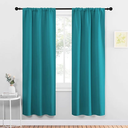 NICETOWN Peacock Blue Blackout Curtains Panels by NICETOWN