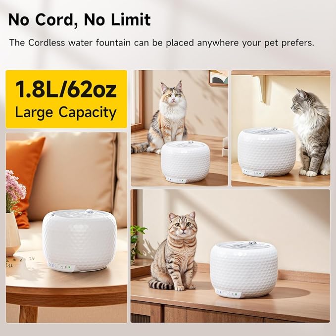 Cordless Cat Water Fountain - Image 3