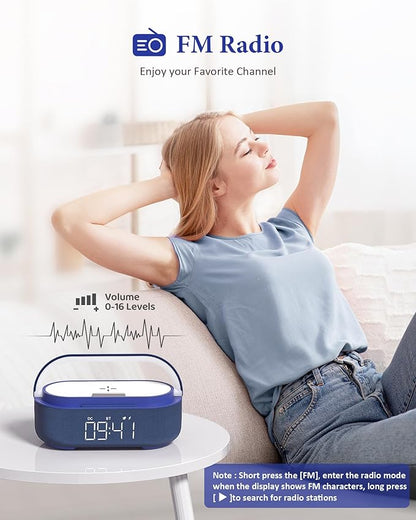 COLSUR Bluetooth Speaker Alarm Clock - Image 3