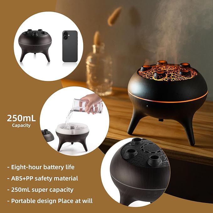 Essential Oil Diffuser 250ML, Jellyfish Diffuser Air Humidifiers Sound Pickup - Image 6