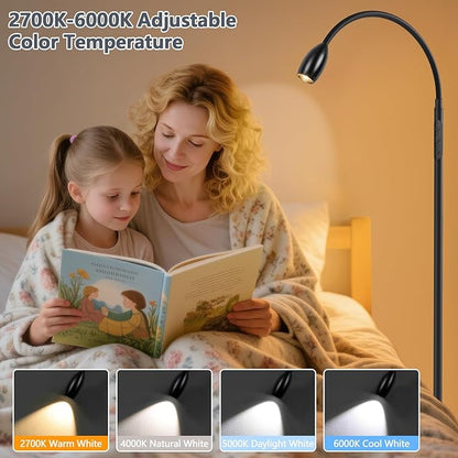 Reading Floor Lamp, Dimmable Zoomable Spotlight, Adjustable Color Beam Standing - Image 4