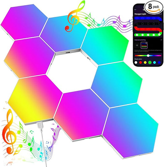JIMIMORO Big Hexagon LED Light by JIMIMORO