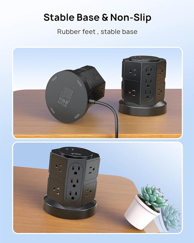 TROND Tower Surge Protector Power Strip - Image 9