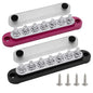 7 x M6 Studs Power Distribution Block Bus Bar 12V, Ampper 5.9" HD 150A Marine by Ampper