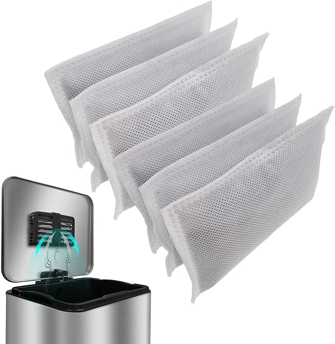 Trash Can Deodorizer Kit Stick-On Activated Carbon Odor Eliminator - Image 3