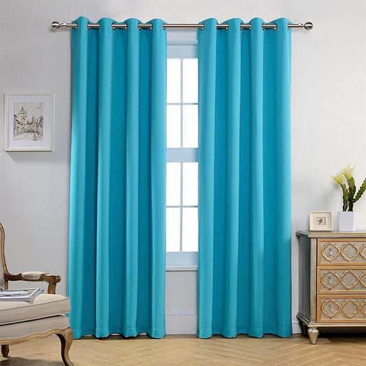 MIUCO Room Darkening Thermal Insulated Grommet Window Blackout Curtains Panels by MIUCO
