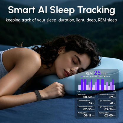 screenless fitness tracker smart band, sleep, hrv, heart, close-up detail