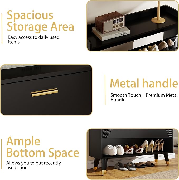 Shoe Cabinet Storage for Entryway, Modern Slim Hidden Shoes Rack Closet - Image 5