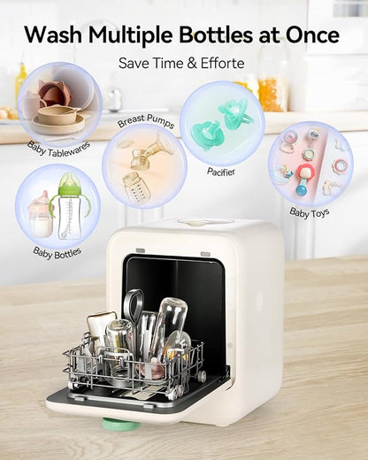 IAGREEA Baby Bottle Washer, Sterilizer and Dryer, All-in-One Pro Cleaning - Image 7