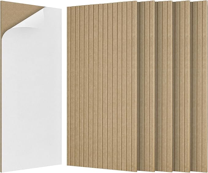BUBOS 5 Pack Large Acoustic Panels, 47.2" X 23.6" Self-Adhesive Acoustical Wall by BUBOS