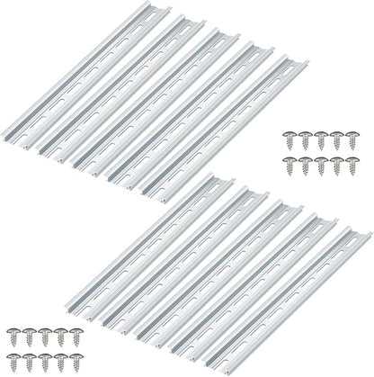 VAMRONE 10 Piece Aluminum DIN Rails, 12 Inches Long, 35mm Wide, 7.5mm High by VAMRONE
