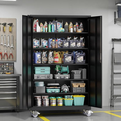 VINGLI Large Metal Storage Cabinet - Image 2