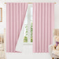 LAMIT 100% Blackout Linen Curtains 63 Inches Long, Linen Textured Living Room by LAMIT