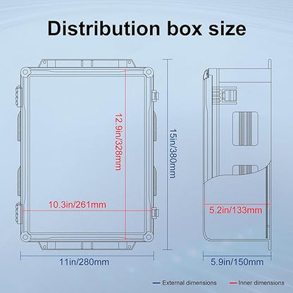 Namunanee Outdoor Electrical Junction Box, ABS Water Resistant Enclosure - Image 7