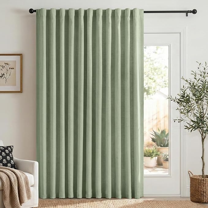 100% Blackout Shield Linen Blackout Curtains by 100BlackoutShield