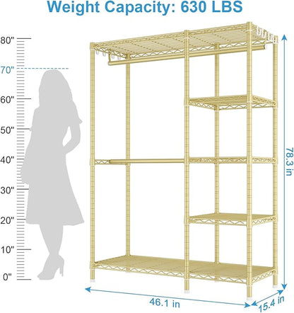 Ulif F2 Clothes Rack, 5 Tiers Heavy Duty Garment Rack - Image 3