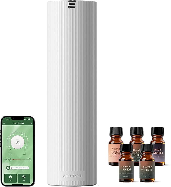 Scent Diffuser Starter Kit – Waterless Essential Oil Diffuser by Aromadd