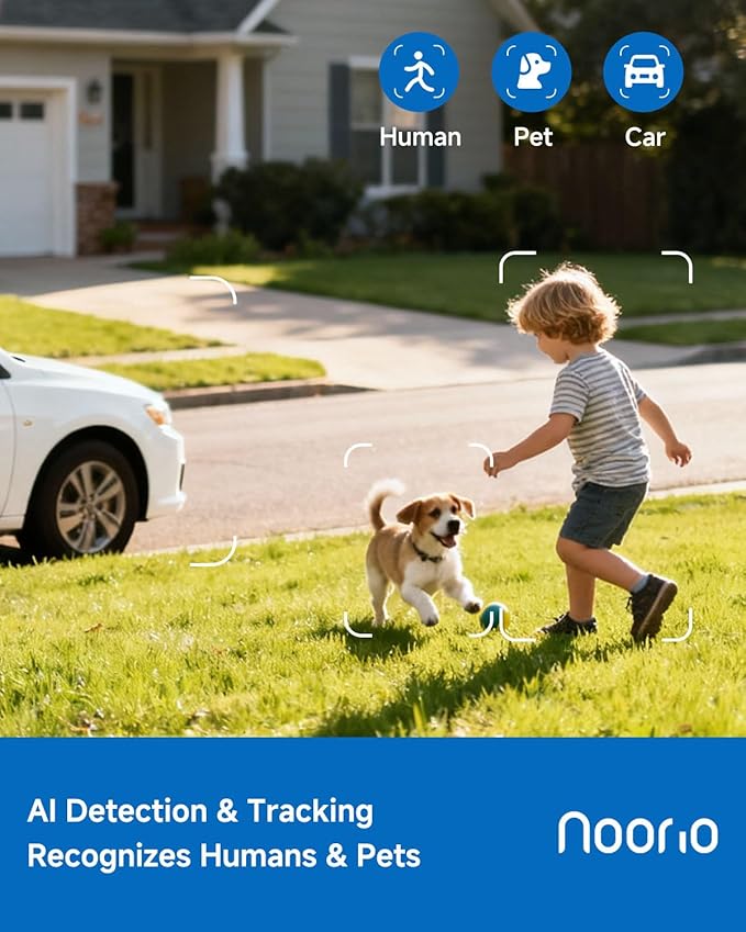 Noorio Security Cameras Wireless Magnetic, 2K+ Indoor Outdoor Camera - Image 5