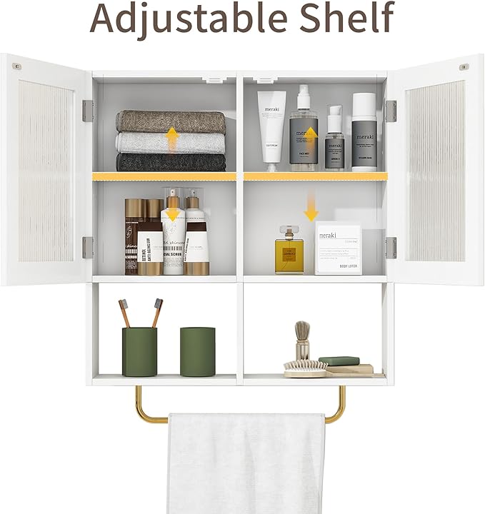 Wall Mounted Bathroom Storage Cabinet Medicine Cabinet - Image 5