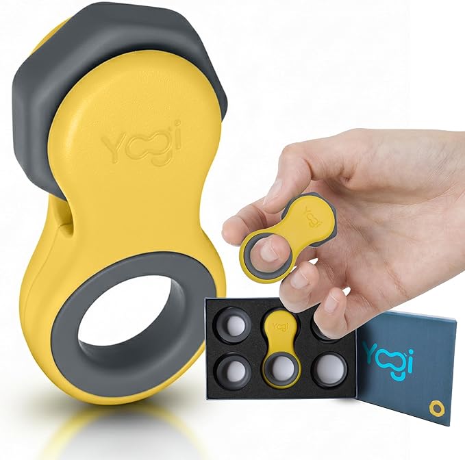 Yogi Fidget Toy – Silent Sensory Spinner by LIGHTBULBIDEAS