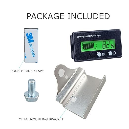 Battery Monitor with Bracket DC 12V 24V 36V 48V 60V 72V 84V Car Motorcycle Golf - Image 5