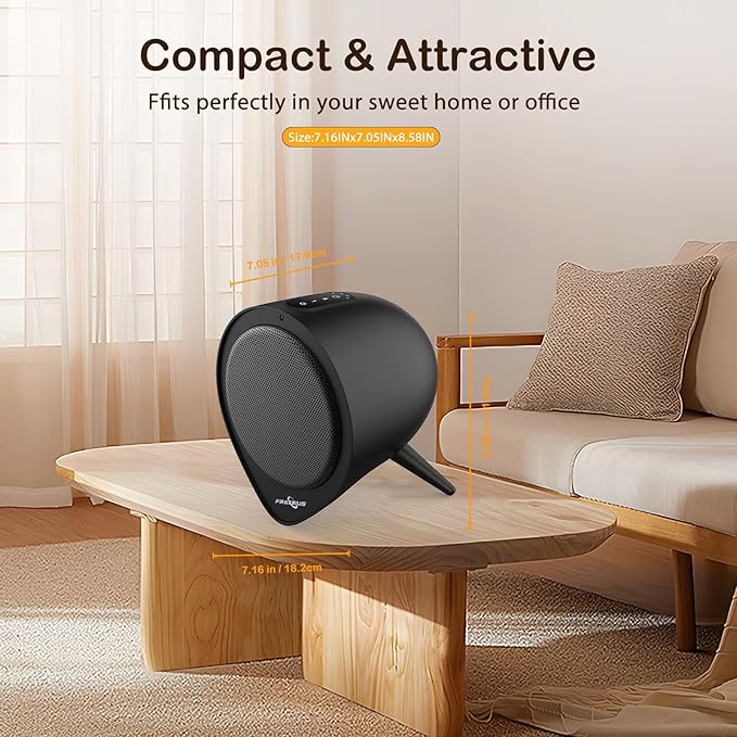 Small Space Heater, 1500W PTC Ceramic Heating - Image 6